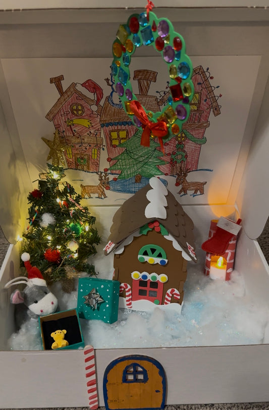 December Craft Box Kids Christmas Scene(Ages 3-10) (One Time Orders)